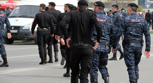 The police in Grozny. Photo by Magomed Magomedov for the "Caucasian Knot"