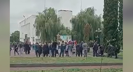 In Kabardino-Balkaria, women came out to protest against the mobilization. Screenshot of the post https://t.me/news_sirena/4441