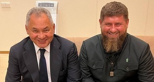 Sergey Shoigu and Ramzan Kadyrov. Photo from Kadyrov's Telegram channel published on August 6, 2022 t.me/RKadyrov_95/2660