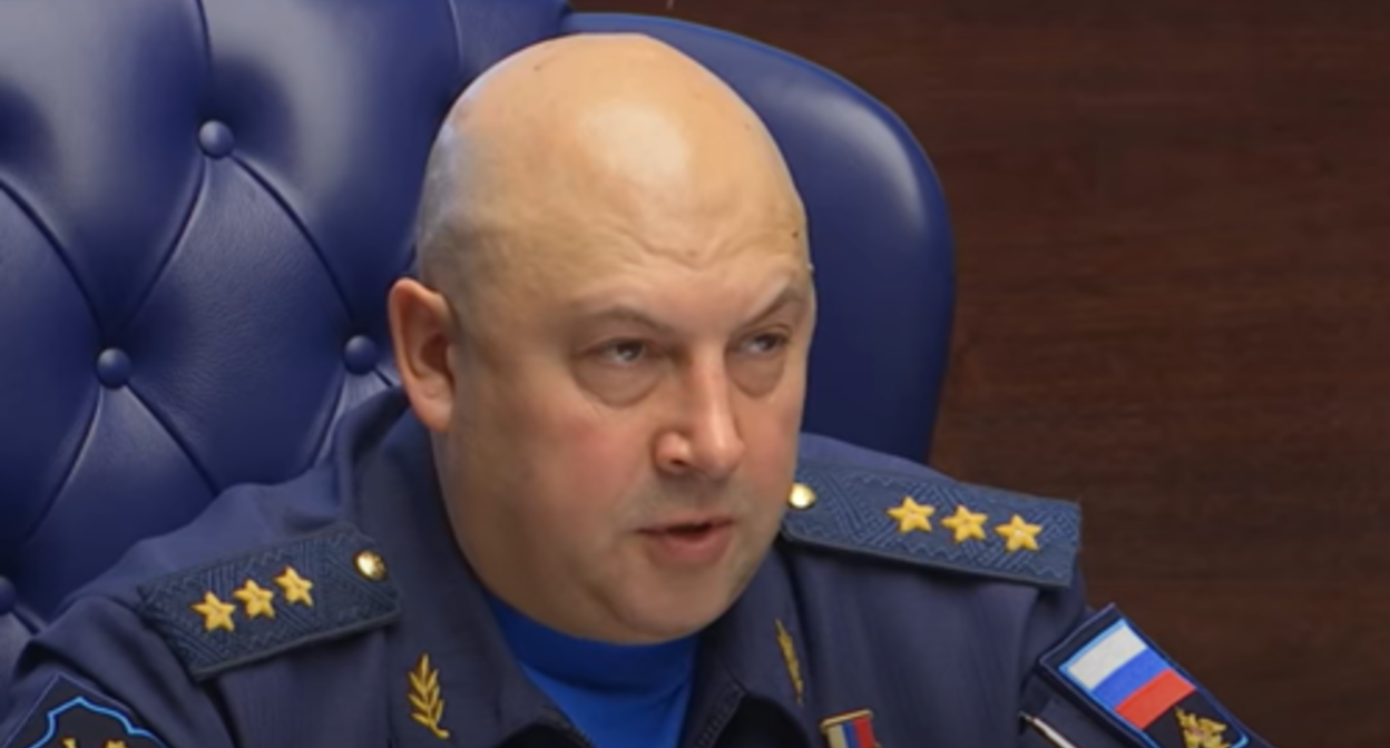 Sergey Surovikin. Screenshot of the video posted on the YouTube channel of the Russian Ministry of Defence https://www.youtube.com/watch?v=2E6gtm78TMA