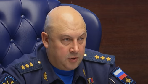 Sergey Surovikin. Screenshot of the video posted on the YouTube channel of the Russian Ministry of Defence https://www.youtube.com/watch?v=2E6gtm78TMA