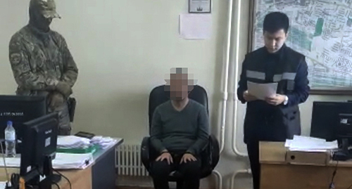 The detention of Altan Ochirov. Photo: https://mskvremya.ru