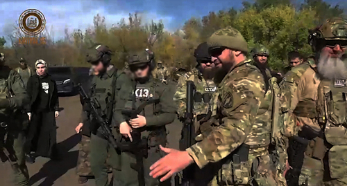 The children of the leader of Chechnya, who went to the zone of the special military operation, have been shown the trophies captured in Ukraine. Screenshot of the video posted on Kadyrov's Telegram channel Kadyrov_95