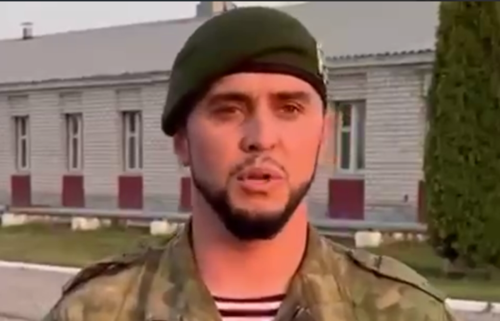 Askhab Nakaev. Screenshot of the video posted on Instagram* of the Grozny Inform news agency https://www.instagram.com/p/CkS1359sW1V/