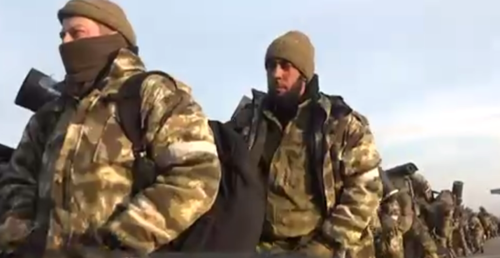 Volunteers at the Grozny airport. Screenshot of the video posted on Kadyrov's Telegram channel on November 19, 2022 https://t.me/RKadyrov_95/3129