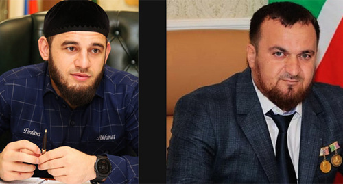 Ibragim Zakriev (on the left) and Turpal-Ali Ibragimov. Collage by the "Caucasian Knot". Photos: https://chechen.er.ru/ grozny.tv