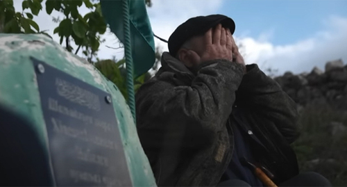 Murtazali Gasanguseinov, a father of the killed brothers. A still of the film “Fathers and Sons. And Torture” https://www.youtube.com/watch?v=4NnchFADmeY