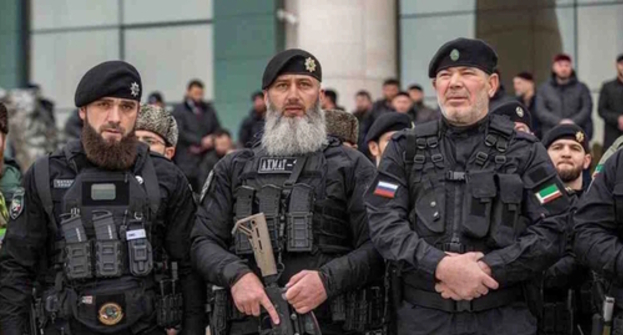 Militaries from  Chechnya. Photo by the "Chechnya Today"
