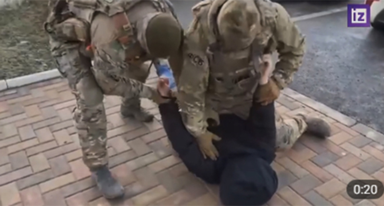 A man suspected in the preparation of a terror act in the North-Caucasian Federal District has been detained. Screenshot of the video https://t.me/izvestia/119205