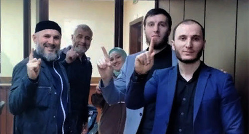 Ingush opposition leaders in the courtroom. September 2021. Photo by the "Caucasian Knot" correspondent