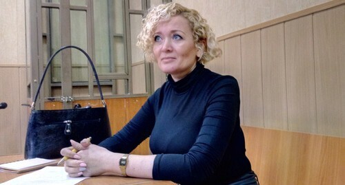 Anastasia Shevchenko in the courtroom. December 17, 2019. Photo by Konstantin Volgin for the "Caucasian Knot"