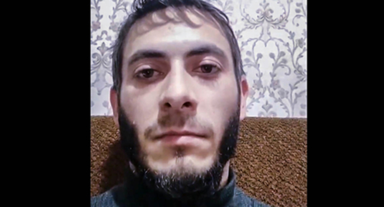 Idris Arsamikov. Screenshot of the video from his page on the "VKontakte"