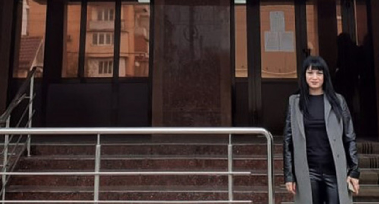 Djuliet Kardanova, a farmer, after the court session. Photo by Lyudmila Maratova