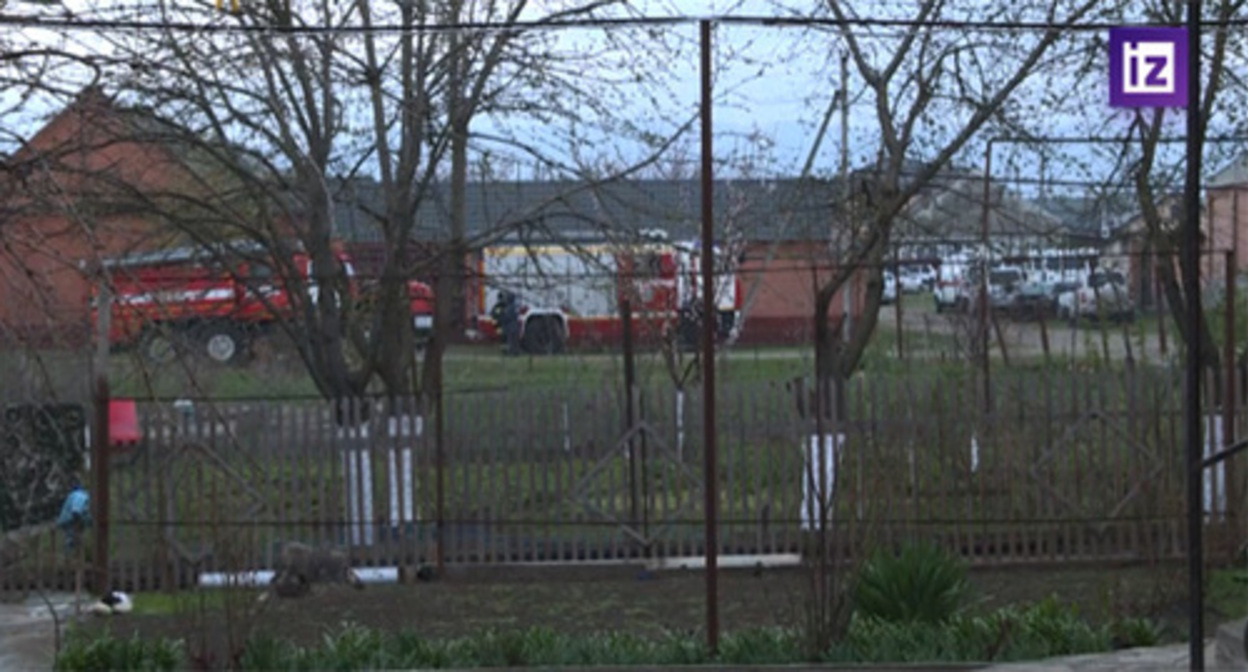 The village of Zyazikov-Yurt,  Malgobek District, where the shooting between law enforcers and militants took place. Screenshot of the video https://iz.ru/1494286/2023-04-06/izvestiia-pokazali-kadry-s-mesta-perestrelki-silovikov-s-terroristami-v-ingushetii