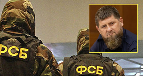 Ramzan Kadyrov. Collage by the "Caucasian Knot". Photo: RIA Novosti https://ru.wikipedia.org, Grozny Inform