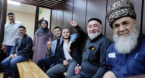 The Ingush activists in the courtroom. Photo: https://fortanga.org