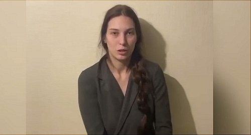 Screenshot of the video with the apologies of Svetlana Matukhnova https://t.me/operdrain/30679