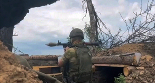 The special military operation in Ukraine. Screenshot of the video https://z.mil.ru/