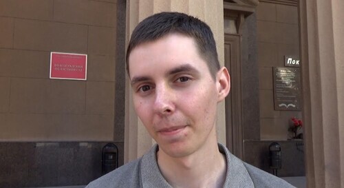 Anton Kuznetsov at the Volgograd Regional Court. June 15, 2023. Photo by Vyacheslav Yaschenko for the "Caucasian Knot"