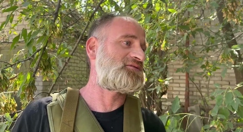 Khusein Zakaev. Screenshot of the photo from Akhmed Dudaev's Telegram channel https://t.me/akhmeddudaev/2144 Khusein Zakaev. Screenshot of the photo from Akhmed Dudaev's Telegram channel https://t.me/akhmeddudaev/2144