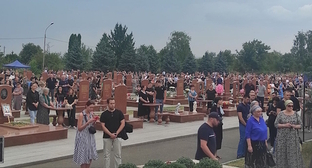 Mourning events to commemorate the victims of the terror act in Beslan. Photo by the "Caucasian Knot" correspondent