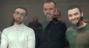 Kemal Tambiev, Abubakar Rizvanov, Abdulmumin Gadjiev (from left to right). Photo by the "Caucasian Knot"
