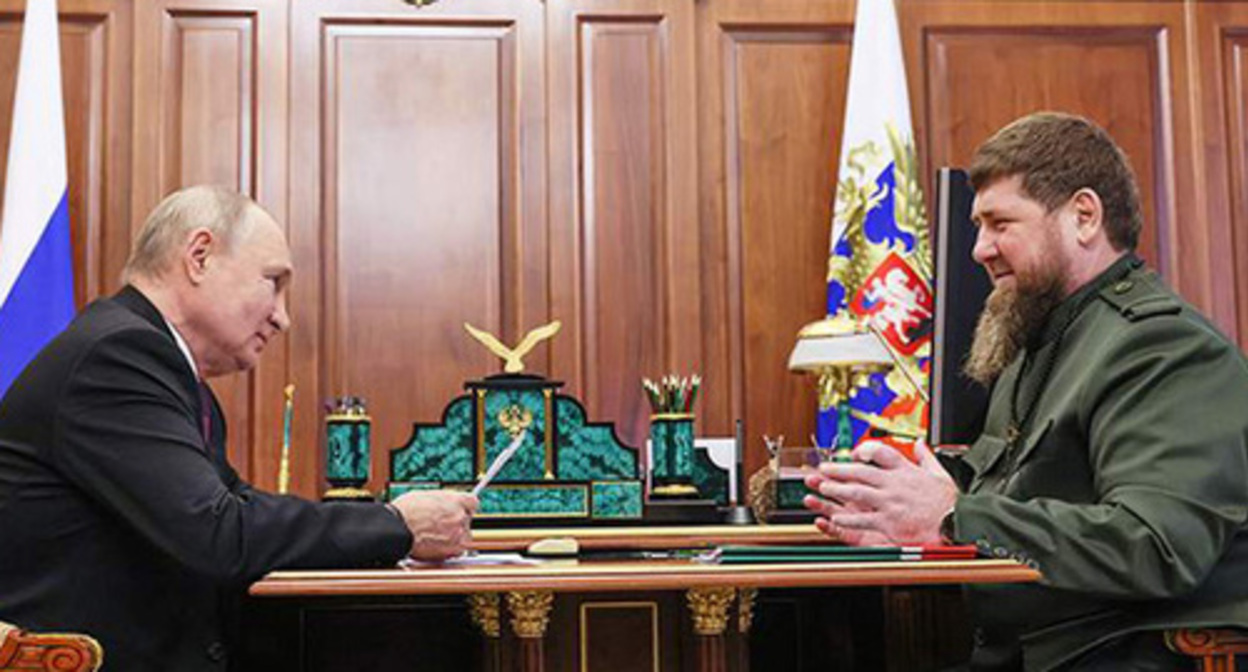 Vladimir Putin (on the left) and Ramzan Kadyrov. September 28, 2023. Photo: http://kremlin.ru
