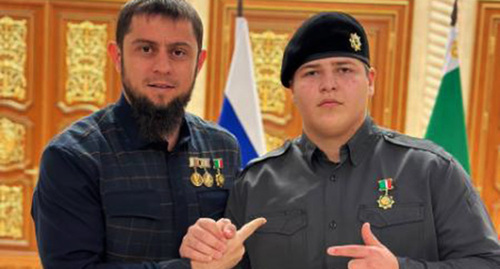 Adam Kadyrov (on the right). Photo: Grozny Inform https://www.grozny-inform.ru