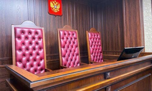 A courtroom. Photo by the press service of the Southern District Military Court