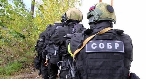 Law enforcers during CTO. Photo by the press service of the Russian National Antiterrorist Committee (NAC) nac.gov.ru