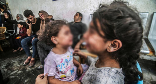 Refugees from Palestine. Photo: Grozny Inform https://www.grozny-inform.ru