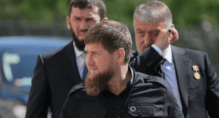 Ramzan Kadyrov, Magomed Daudov, Adam Delimkhanov. Screenshot of the photo posted on the Telegram channel of the head of Chechnya, https://t.me/RKadyrov_95/1181