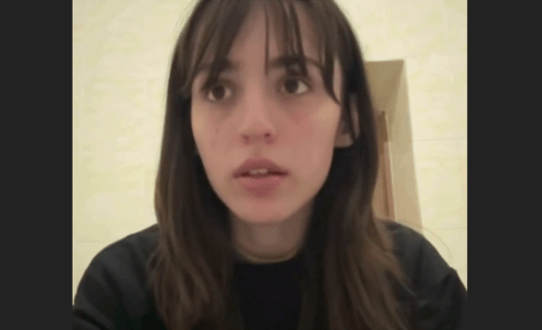 Liya Zaurbekova. Screenshot of the video posted on the Telegram channel of the “Marem” human rights group on May 16, 2024 https://t.me/marem_group/703