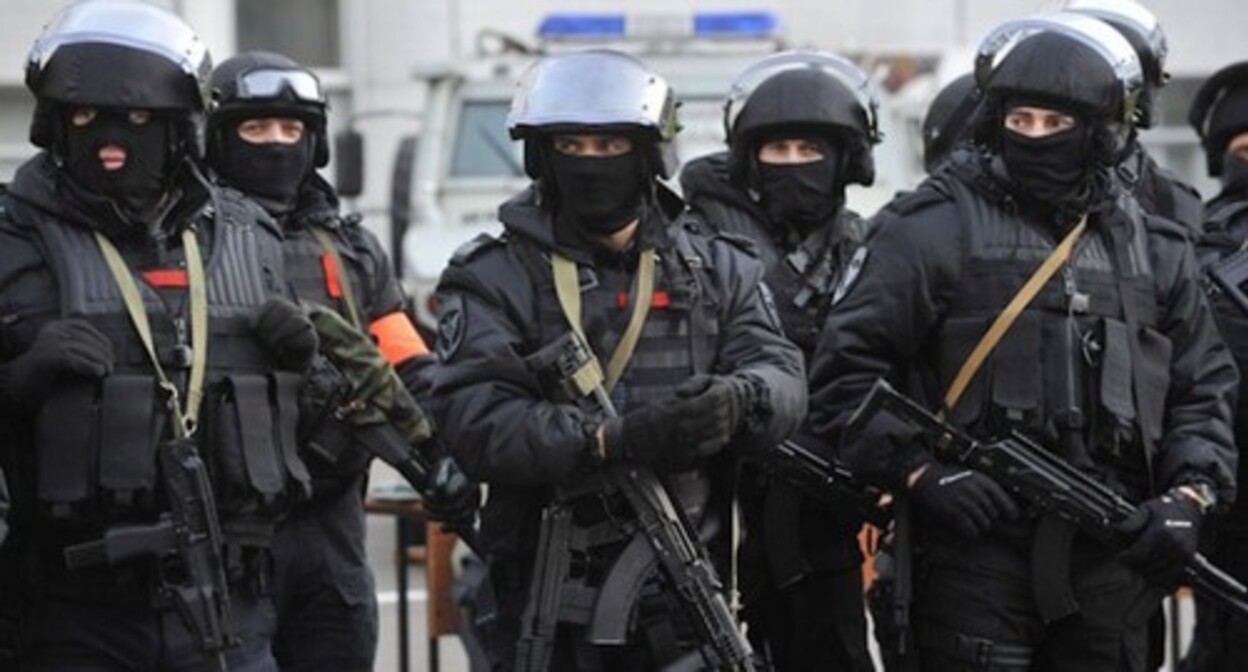 Law enforcers. Photo by the press service of the Russia's MIA