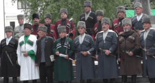 Participants in the action in Nalchik. Photo by the "Caucasian Knot" correspondent, May 20, 2024