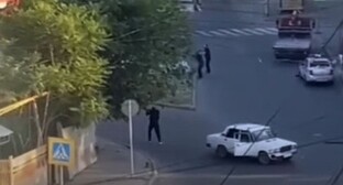 The militants' attack on a synagogue in Derbent. June 23, 2024. Screenshot of a video by CBC TV Azerbaijan https://www.youtube.com/watch?v=i-dJMlLeukg