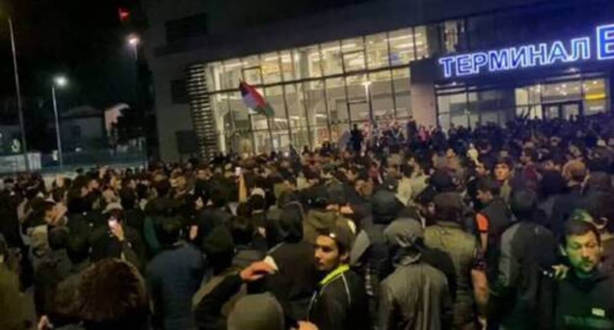 The unrest in Makhachkala. October 29, 2023. Photo: https://xakac.info/
