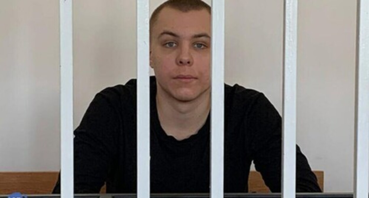 Nikita Zhuravel in a court. Photo: SOTAvision included into the register of foreign agents