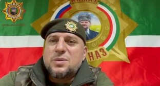 Apti Alaudinov appeals to the natives of Chechnya held in captivity. Screenshot of a video posted on Apti Alaudinov's Telegram channel https://t.me/AptiAlaudinovAKHMAT/5739