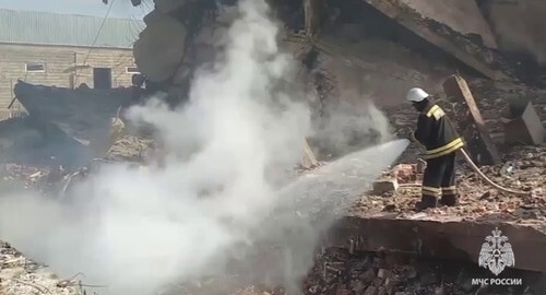 Emergency services at the site of the explosion at a fuelling station in Dagestan. September 28, 2024. Screenshot of a video by the Russian Ministry of Emergency Situations https://t.me/mchs_official/22772