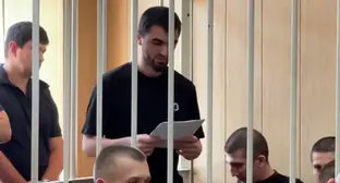 The defendants in the case of riots at the Makhachkala Airport in a court. Photo: the joint press service for the courts of the Krasnodar Territory