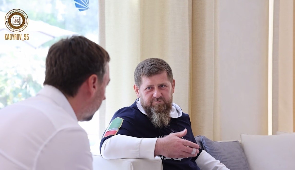 A meeting of Vladislav Bakalchuk and Ramzan Kadyrov. Screenshot of a video posted on the Telegram channel of the leader of Chechnya https://t.me/RKadyrov_95/4943 A meeting of Vladislav Bakalchuk and Ramzan Kadyrov. Screenshot of a video posted on the Telegram channel of the leader of Chechnya https://t.me/RKadyrov_95/4943