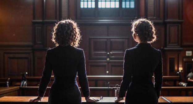 Women in a court. Picture made in Copilot by the "Caucasian Knot" Women in a court. Picture made in Copilot by the "Caucasian Knot"