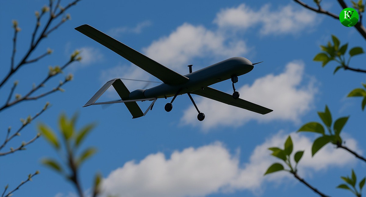 UAV in the sky. Illustration created by "Caucasian Knot" using AI in the Copilot program UAV in the sky. Illustration created by "Caucasian Knot" using AI in the Copilot program