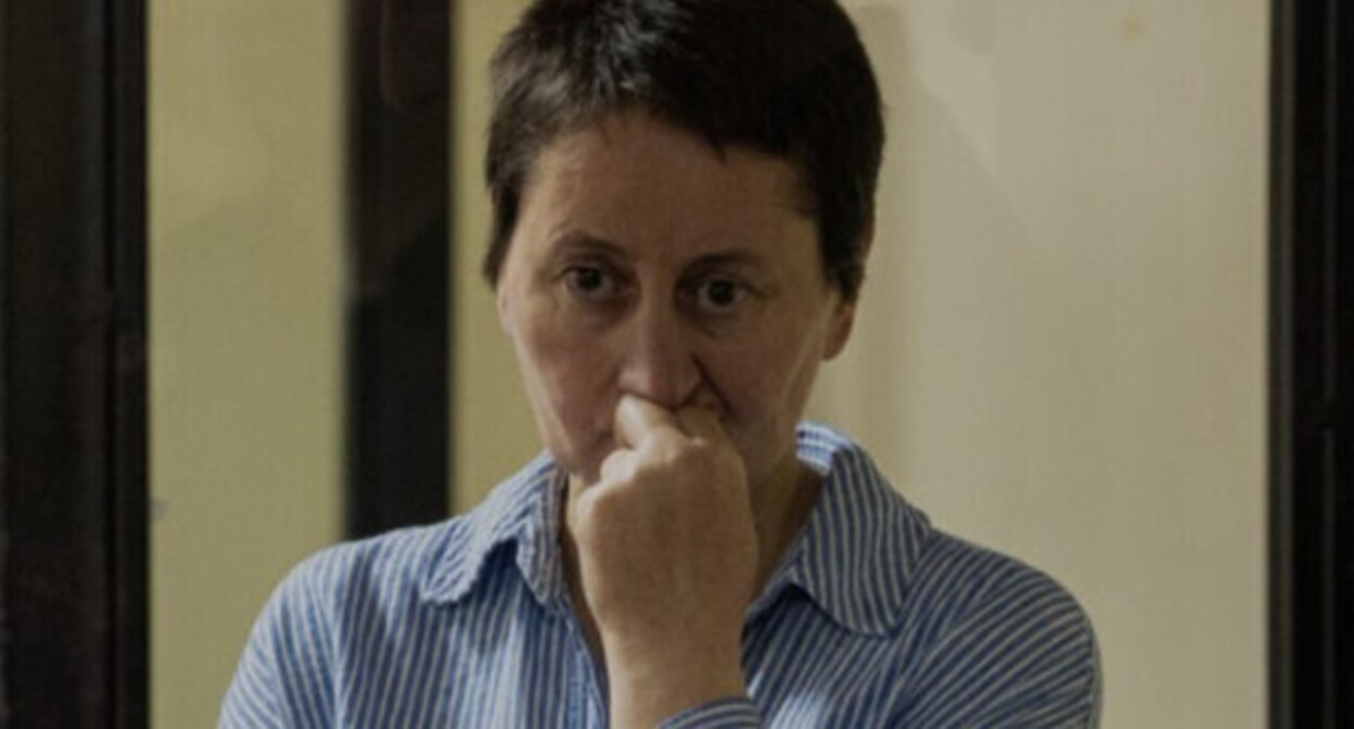 Mzia Amaglobeli in court. June 2025. Photo from TV Pirveli. Mzia Amaglobeli in court. June 2025. Photo from TV Pirveli.