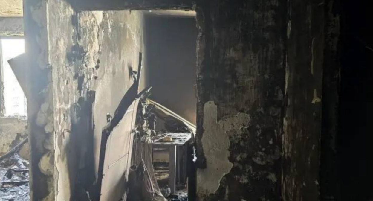 One of the damaged apartments. Screenshot from Evgeny Naumov's Telegram channel, March 18, 2026, https://t.me/emnaumov/7148 One of the damaged apartments. Screenshot from Evgeny Naumov's Telegram channel, March 18, 2026, https://t.me/emnaumov/7148