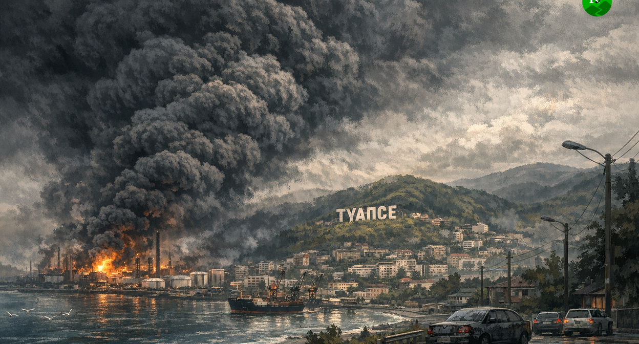 Tuapse. Illustration created by the "Caucasian Knot" using AI in the Copilot program. Tuapse. Illustration created by the "Caucasian Knot" using AI in the Copilot program.