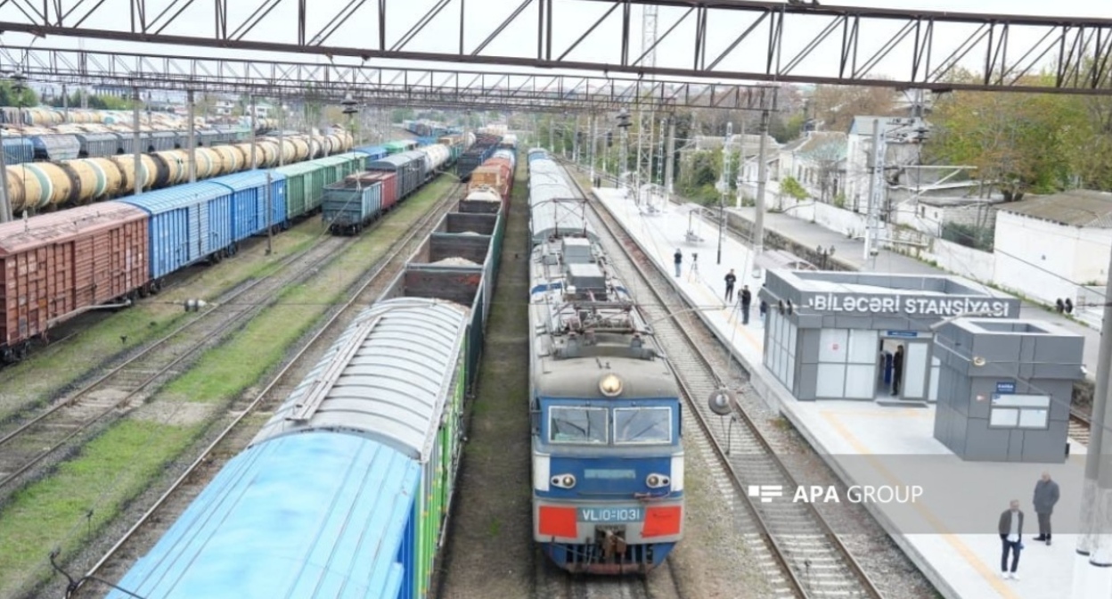 Bilyajari Station. Baku, May 3, 2026. Photo: APA https://ru.apa.az/infrastruktura/v-armeniyu-tranzitom-cerez-territoriyu-azerbaidzana-otpravleno-8-vagonov-s-udobreniyami-obnovleno-649408 Bilyajari Station. Baku, May 3, 2026. Photo: APA https://ru.apa.az/infrastruktura/v-armeniyu-tranzitom-cerez-territoriyu-azerbaidzana-otpravleno-8-vagonov-s-udobreniyami-obnovleno-649408