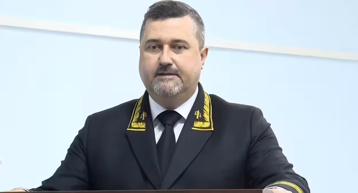 Fedor Shchukin. Frame from an RGVK Dagestan news video. Fedor Shchukin. Frame from an RGVK Dagestan news video.