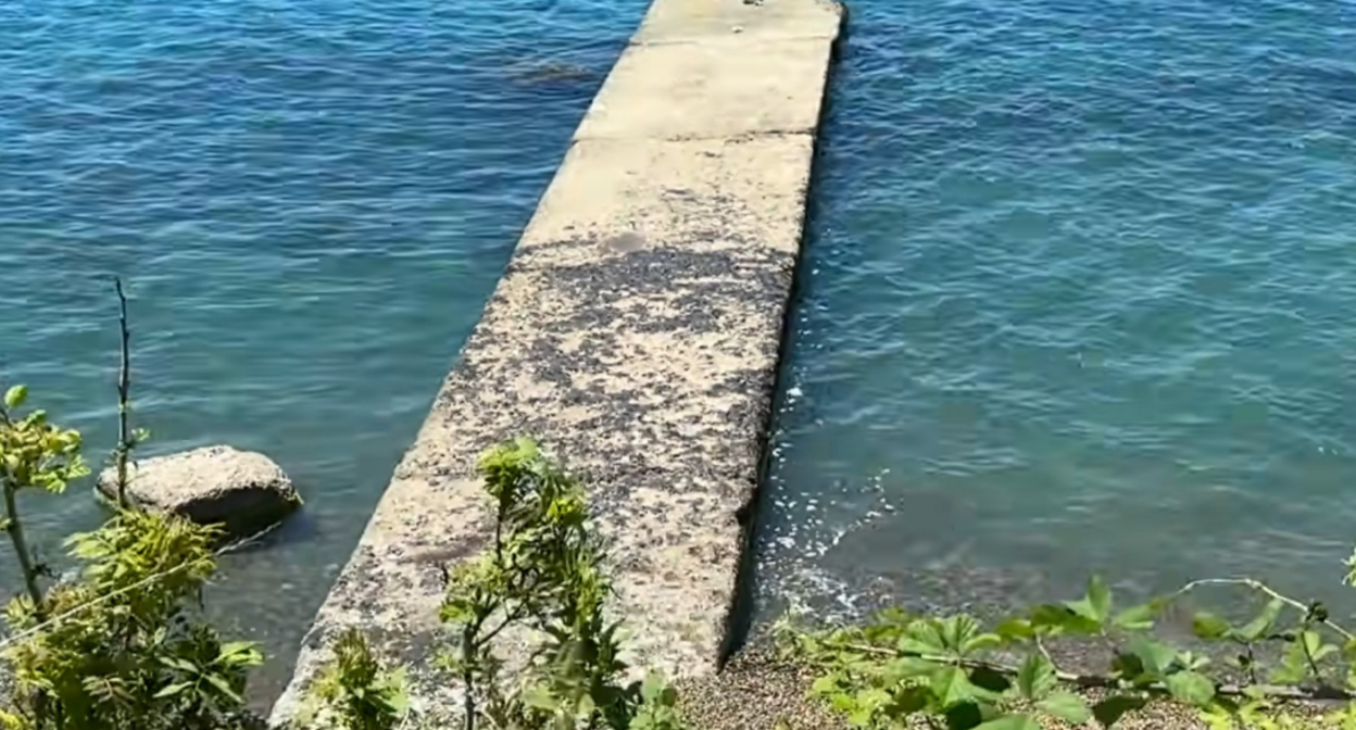 The pier in Shepsi. Screenshot from Evgeny Vitishko's Telegram channel, June 23, 2026, https://t.me/evitishko/1771 The pier in Shepsi. Screenshot from Evgeny Vitishko's Telegram channel, June 23, 2026, https://t.me/evitishko/1771